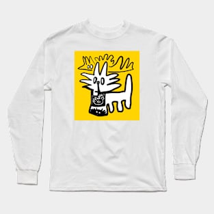 cat & bird Long Sleeve T-Shirt